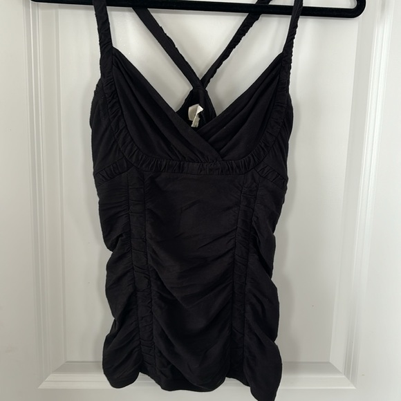 Anthropologie Deletta Black Spaghetti Strap Tank Top - Picture 2 of 6